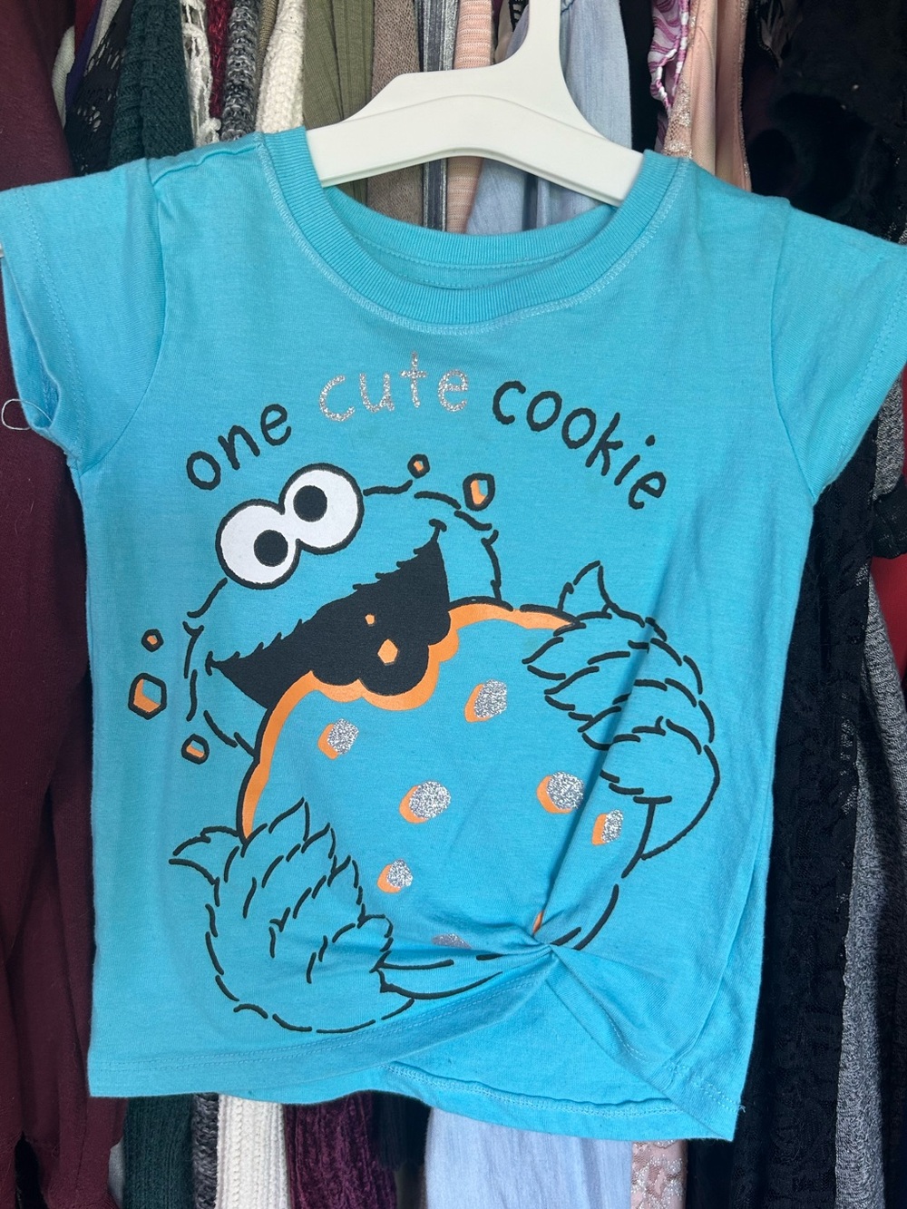 Kids Turquoise 'One Cute Cookie' Graphic T-Shirt
